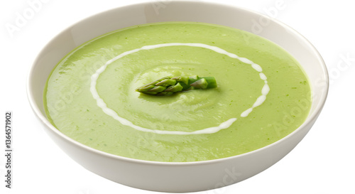 cream of green asparagus soup