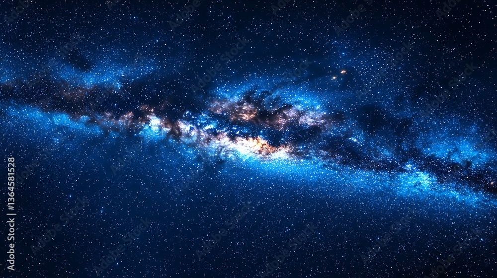 Obraz premium Milky Way Galaxy Cosmic Space Background
