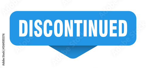 discontinued sticker. discontinued sign on transparent background
