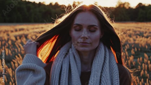 The Woman with Flowing Hair