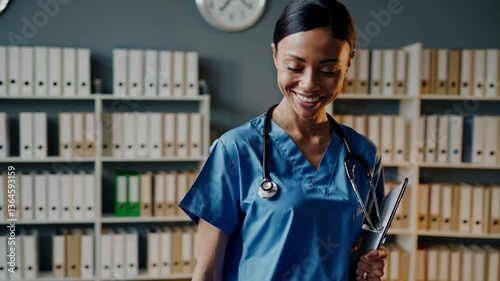 The Nurse with Stethoscope