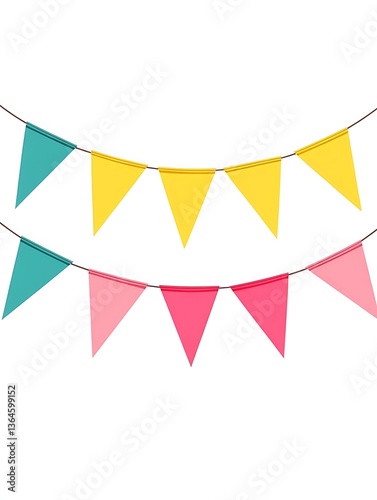 Party flags garland design