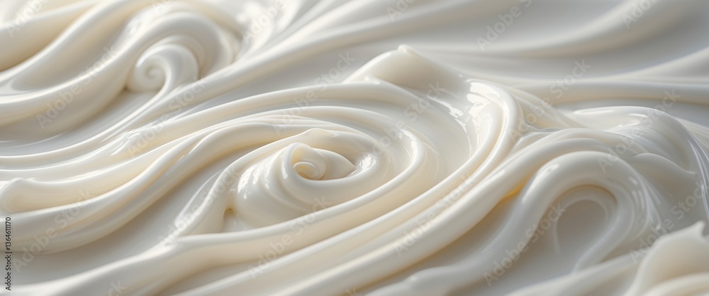Obraz premium Creamy swirl texture background for cosmetic and spa designs