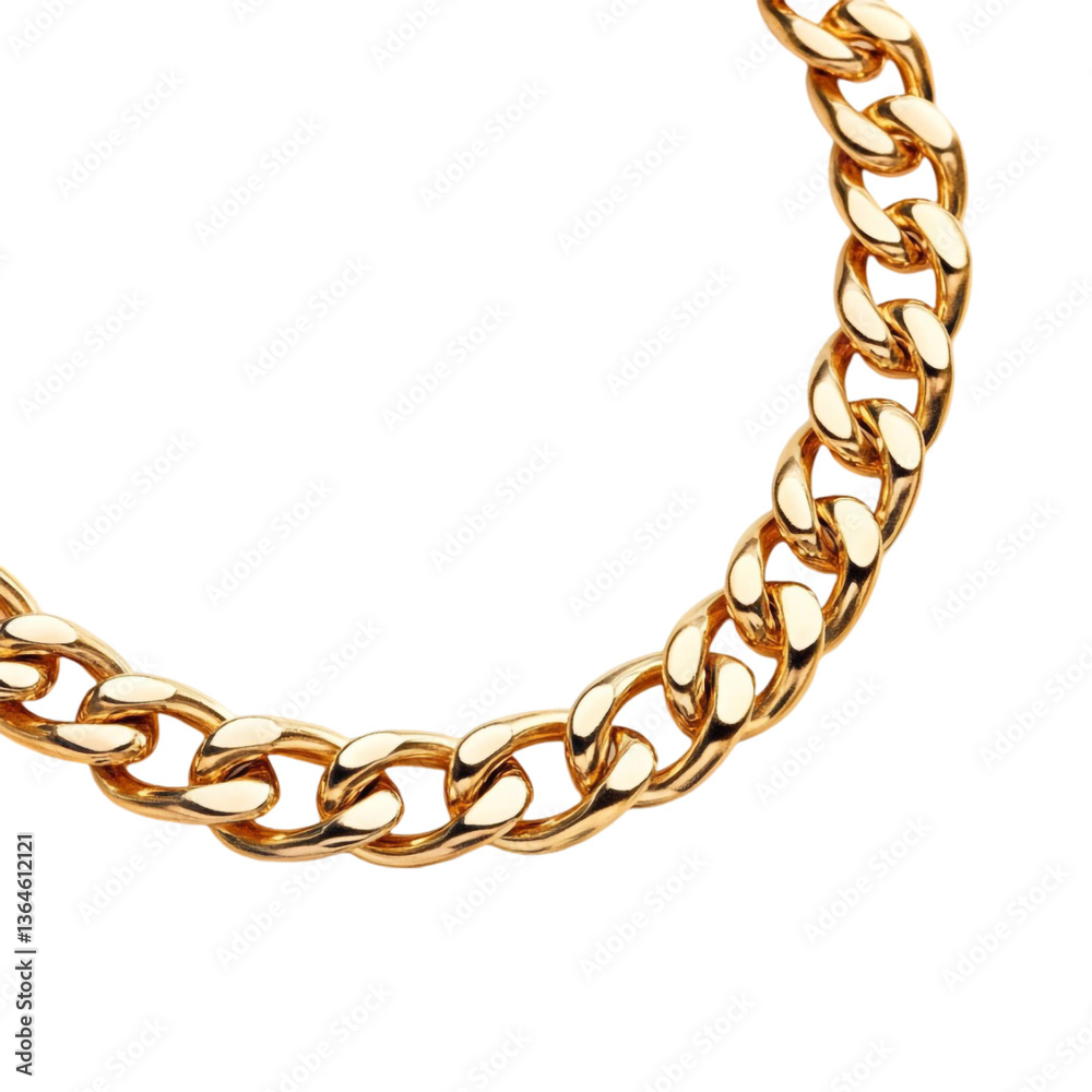 Obraz premium Gold chain luxury jewelry opulent accessory wealth bling stylish design