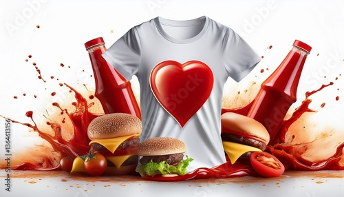 hot chili pepper with t-shirt