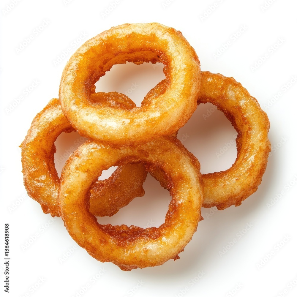 Crispy golden onion rings. Stacked, delicious looking fried onion rings Crispy golden onion rings. Stacked, delicious looking fried onion rings