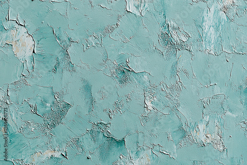 Textured teal wall with abstract patterns, ideal for backgrounds in artistic projects