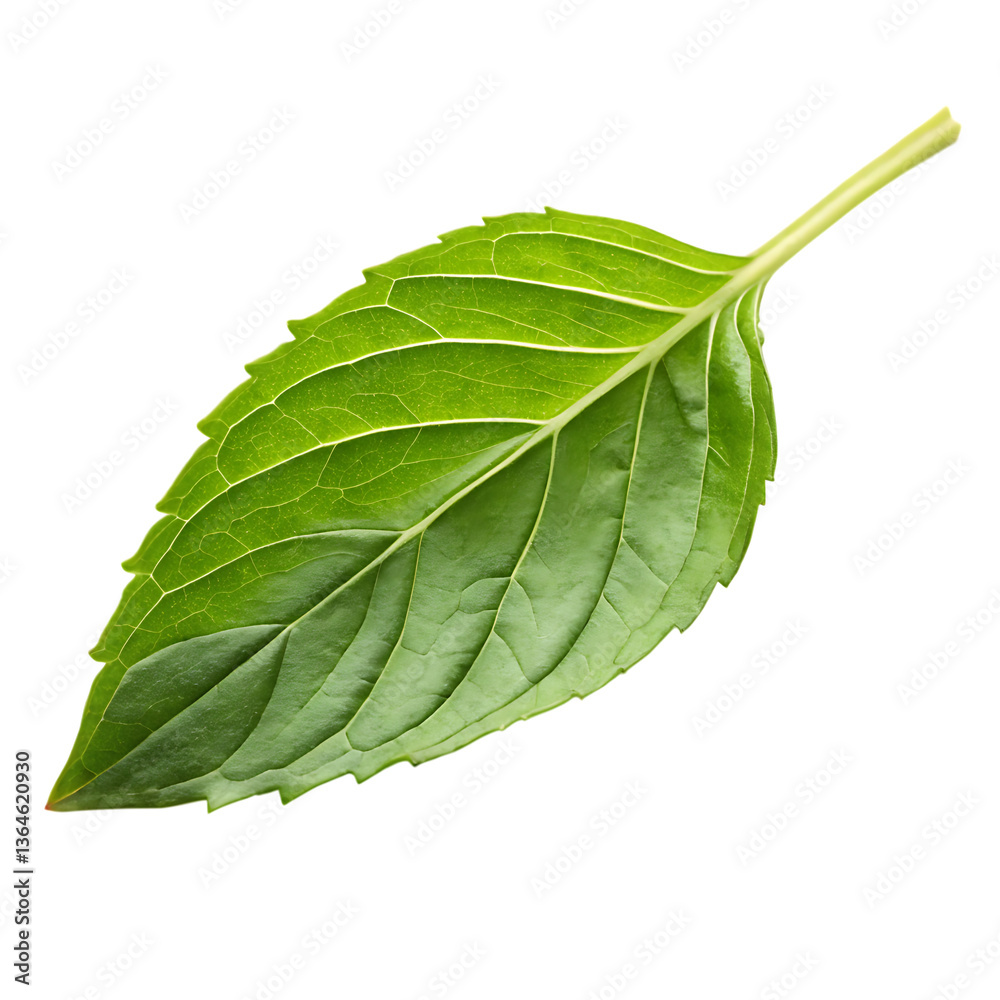 Obraz premium Fresh Thai Basil Leaf PNG