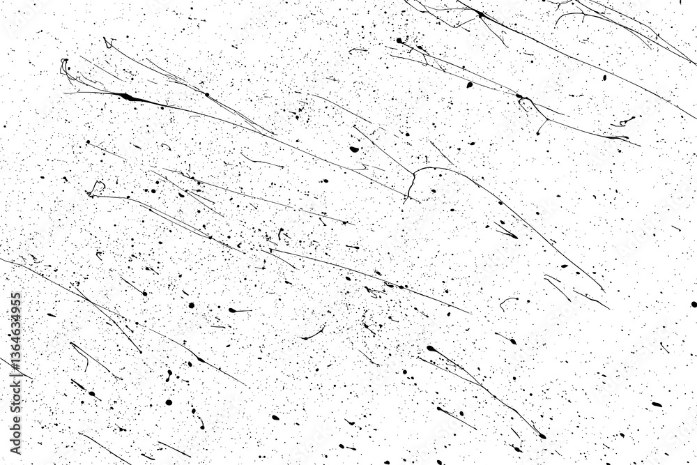 Texture wall grunge. Pattern paper old. Textured art rough design surface. Black splash on transparent background. PNG format.