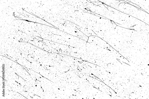 Obraz na płótnie Texture wall grunge. Pattern paper old. Textured art rough design surface. Black splash on transparent background. PNG format. w salonie