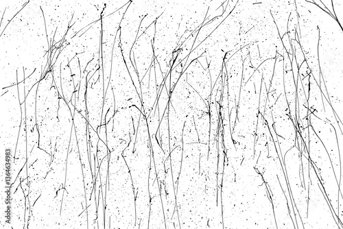 Obraz na płótnie Texture wall grunge. Pattern paper old. Textured art rough design surface. Black splash on transparent background. PNG format. w salonie