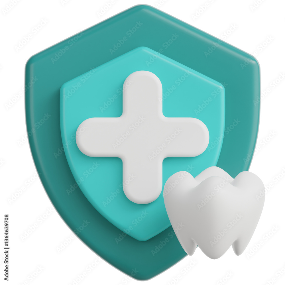 Obraz premium Tooth Protection 3D Illustration