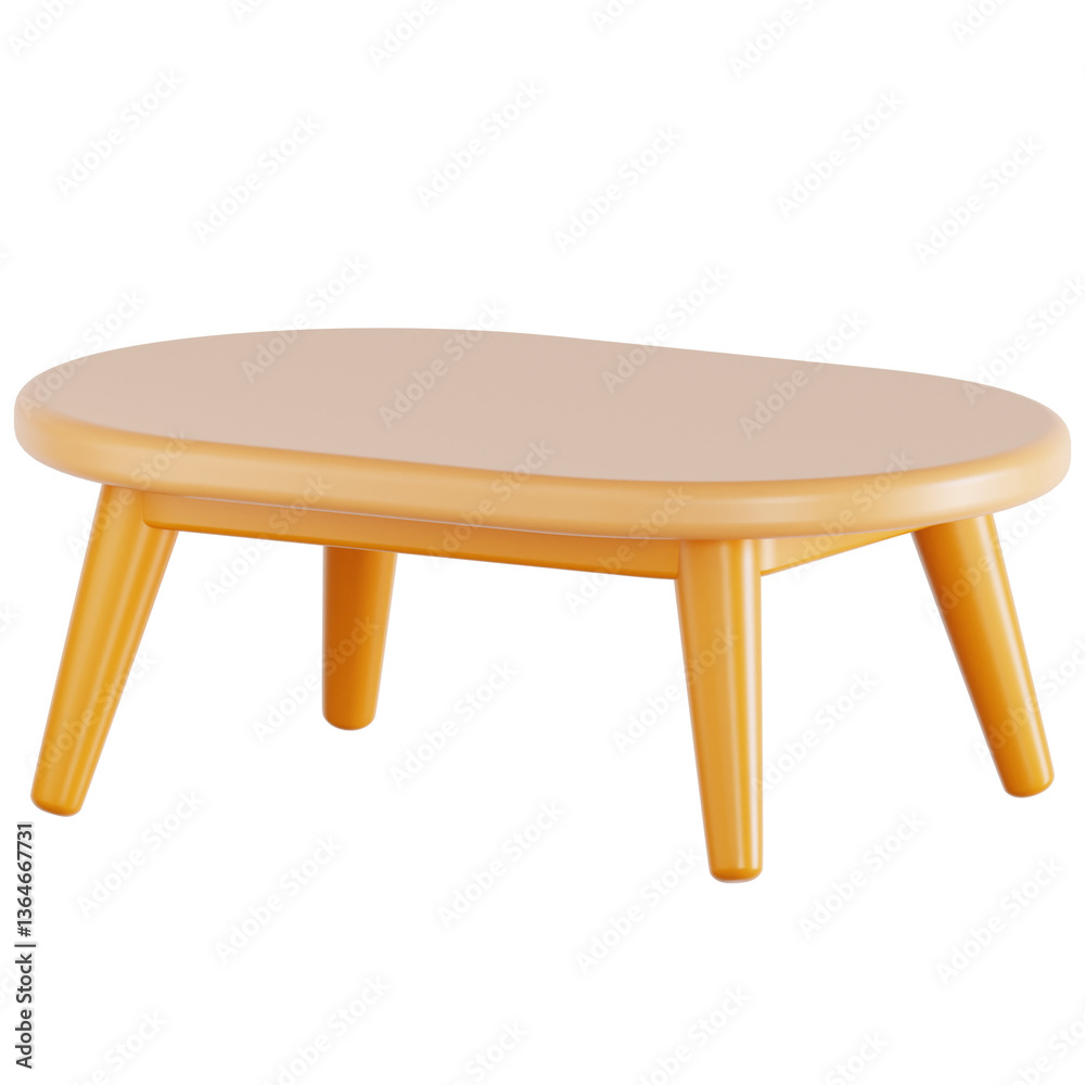 Fototapeta premium Dining Table 3D Illustration