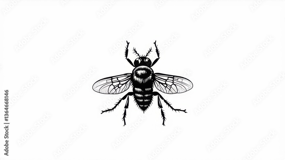 Fototapeta premium mosquito isolated on white background