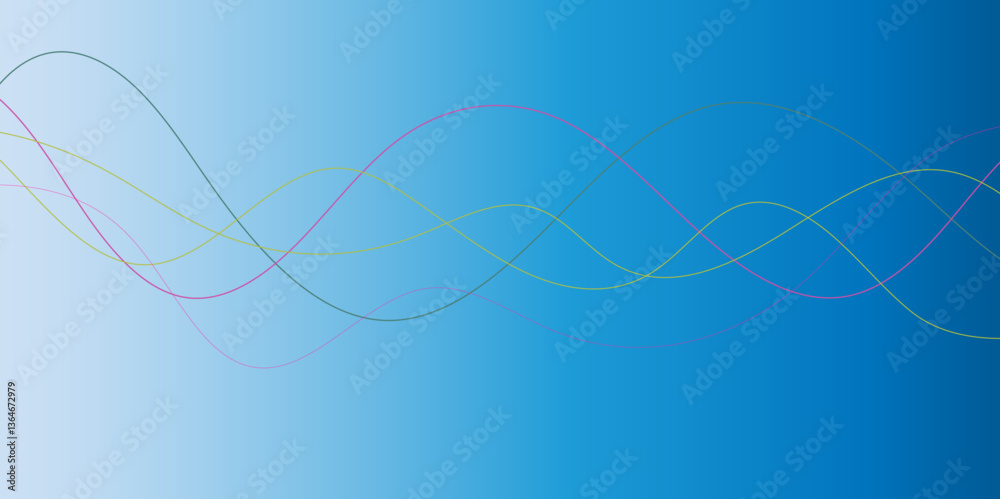 Abstract colorful blue; pink curve and wave lines on transparent background. Futuristic technology and dynamic wave pattern. vector illustrate Abstract colorful blue; pink curve and wave lines on transparent background. Futuristic technology and dynamic wave pattern. vector illustrate