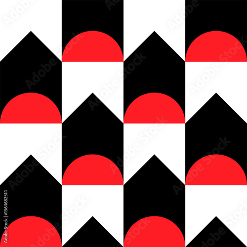 Abstract geometric seamless...