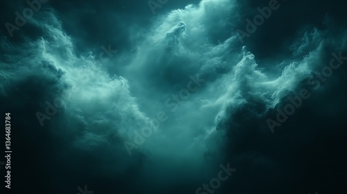 Dark teal ominous cloudscape.