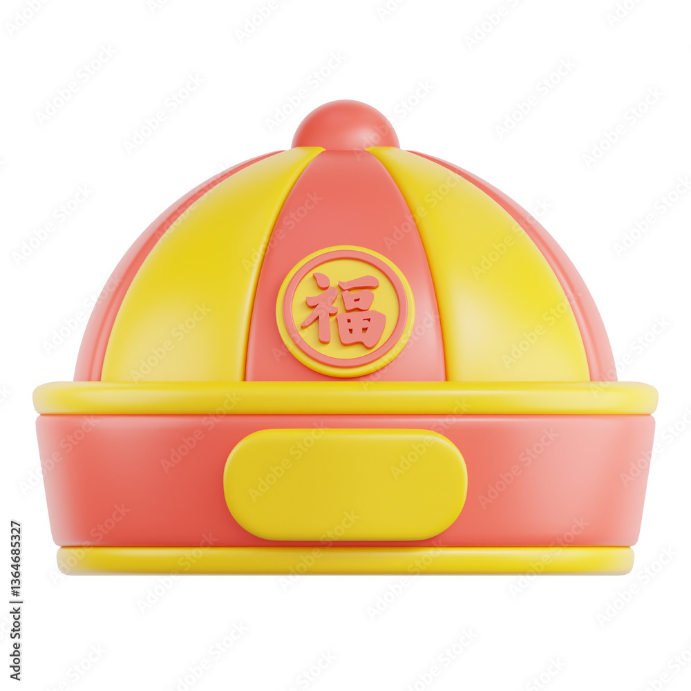 Chinese Hat 3D Illustration Chinese Hat 3D Illustration