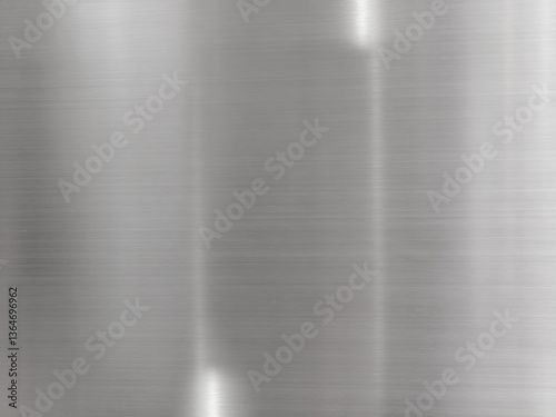 Motion blur stainless steel texture. Abstract gray polished metal background and white reflection
