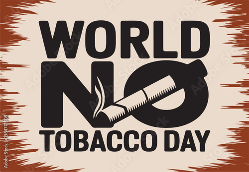 World No Tobacco Day, Vector Illustration, Anti-Smoking Awareness Design