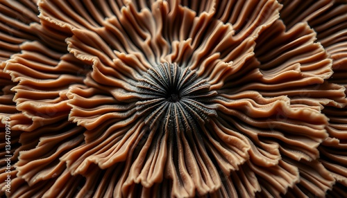 Abstract Brown Texture Close-Up Showing Unique Pattern Details