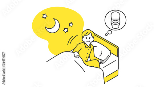 睡眠：夜中にトイレに行きたくなるシニア男性