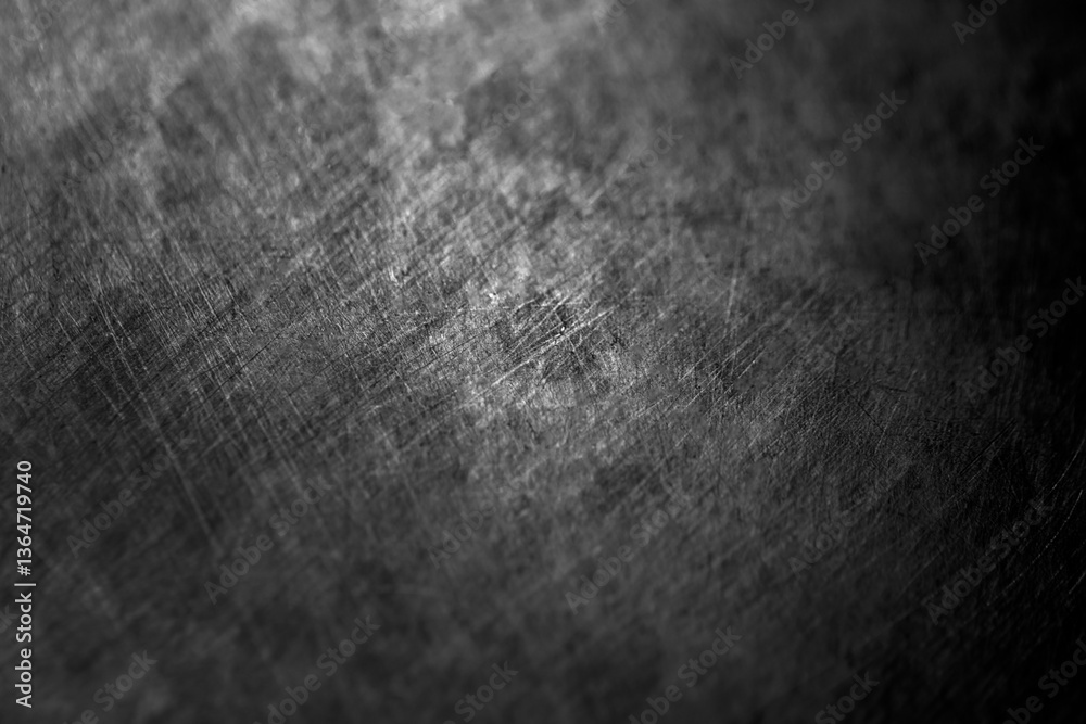 Black metal abstract background or texture and gradients shadow.