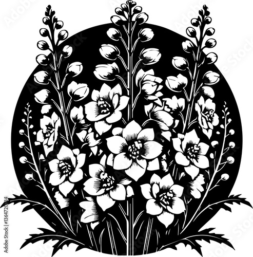 Delphinium icon 