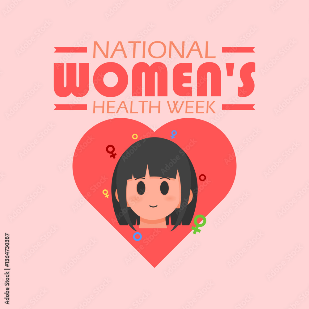 vector graphic of National Women's Health Week ideal for National Women's Health Week celebration vector graphic of National Women's Health Week ideal for National Women's Health Week celebration