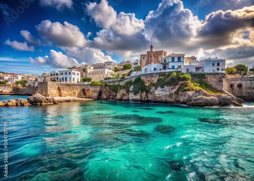 Santa Maria di Leuca: Stunning Coastal Panorama from a Boat Leaving the Harbor