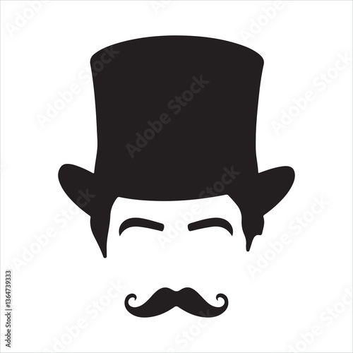 Mustache black silhouette
