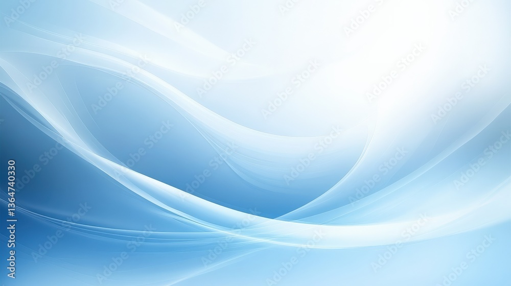 Abstract Light Blue Flowing Lines Abstract Light Blue Flowing Lines