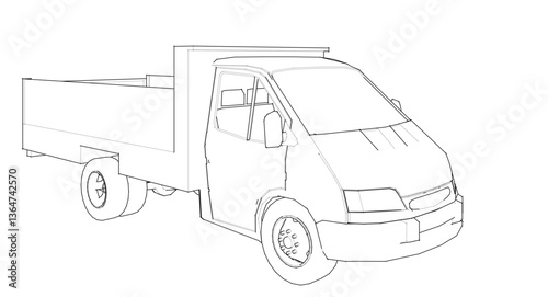small car for transporting goods