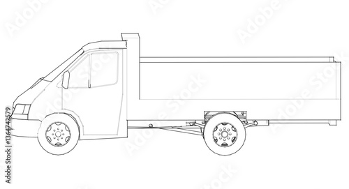 small car for transporting goods