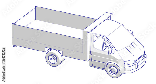 small car for transporting goods