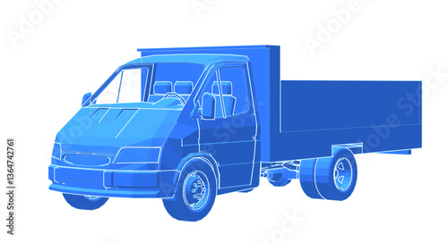 small car for transporting goods