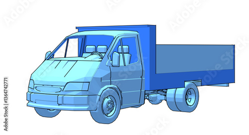small car for transporting goods