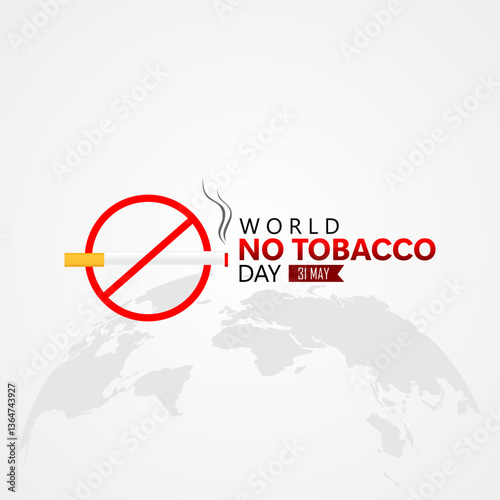 vector graphic of World No-Tobacco Day ideal for World No-Tobacco Day celebration