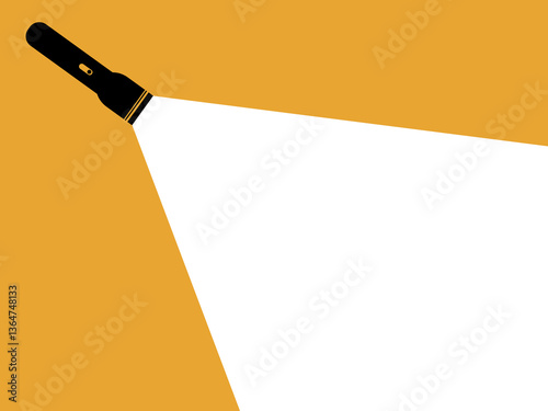 Business Consulting, Flashlight Banner Shining Bright Light