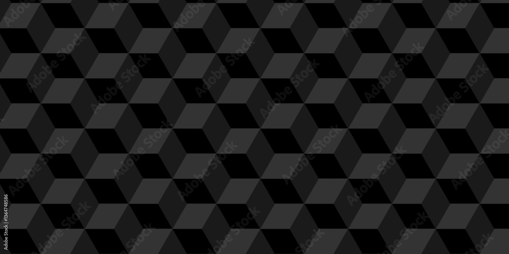 Minimal cubes geometric tile and mosaic wall grid retro digital hexagon technology wallpaper background. black block cube structure backdrop square triangle texture vintage design. Minimal cubes geometric tile and mosaic wall grid retro digital hexagon technology wallpaper background. black block cube structure backdrop square triangle texture vintage design.