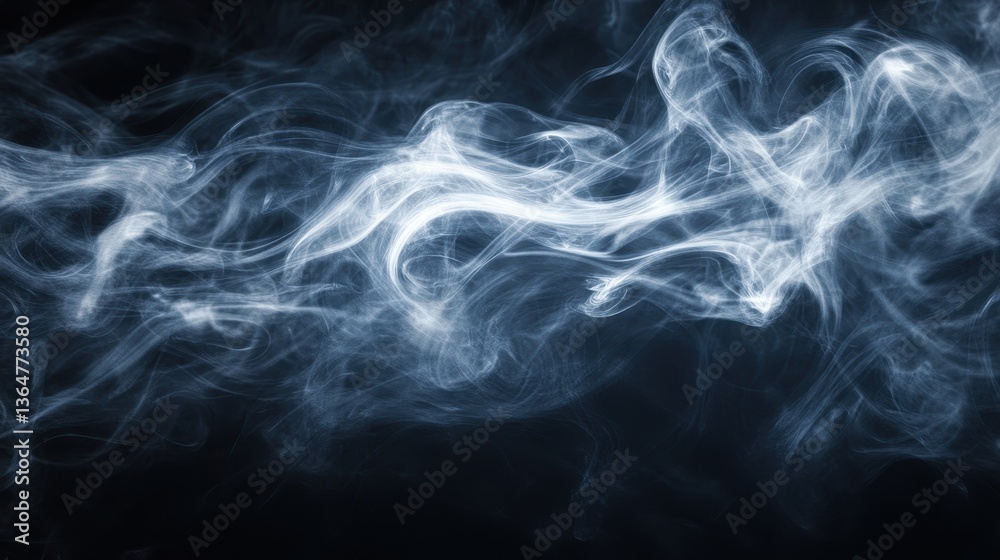 Obraz premium Abstract swirling smoke