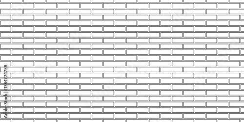 Abstract vector empty stucco masonry pavement floor and wall limestone brickwork concrete texture. Urban white, black line cement rough row wallpaper abstract background.