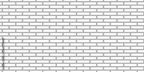 Abstract vector empty stucco masonry pavement floor and wall limestone brickwork concrete texture. Urban white, black line cement rough row wallpaper abstract background.