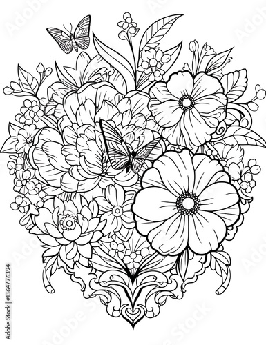 Wallpaper Mural Spring Mandala Coloring Page | Floral and Nature-Inspired Intricate Design Torontodigital.ca