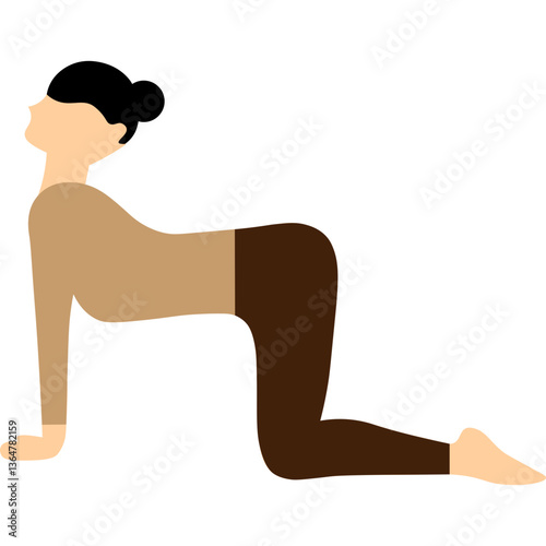  Yoga Poses Women Illustration