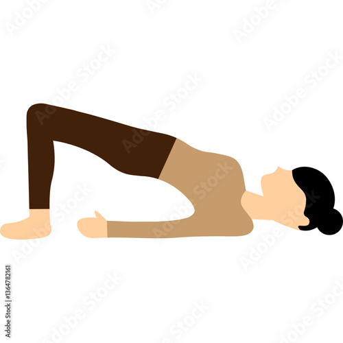  Yoga Poses Women Illustration