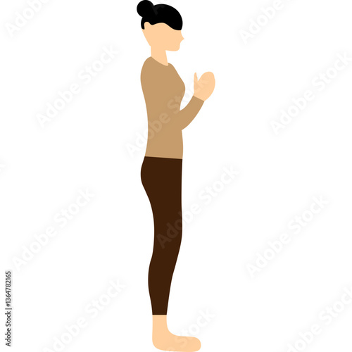  Yoga Poses Women Illustration
