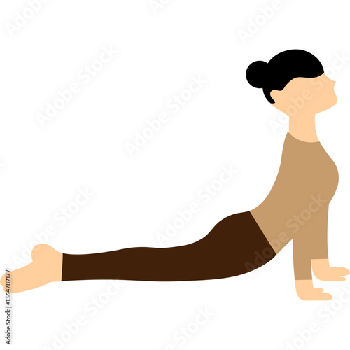  Yoga Poses Women Illustration