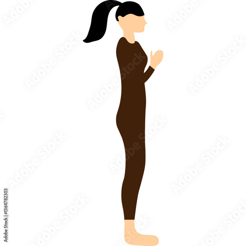  Yoga Poses Women Illustration