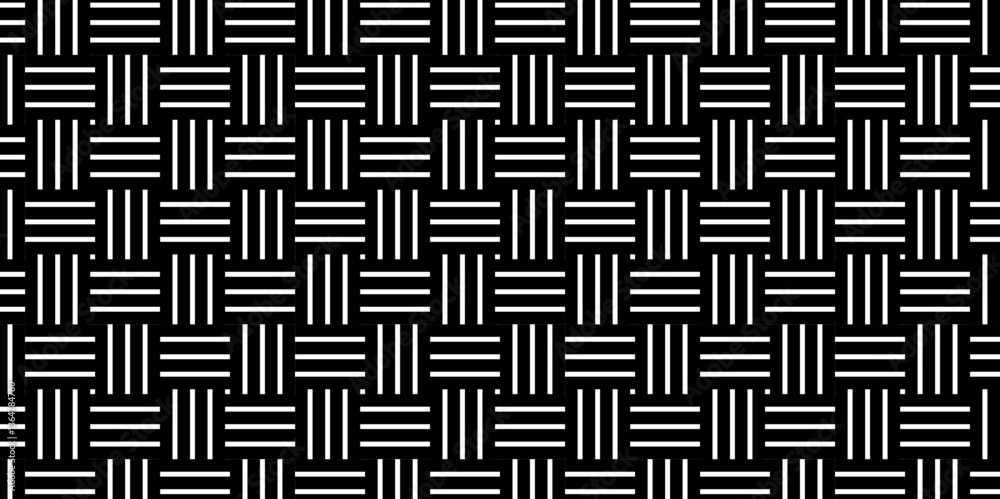 Abstract overlapping vector abstract Pattern wave lines fabric black square line background. seamless fabric geomatics overlapping create retro line pattern. Abstract overlapping vector abstract Pattern wave lines fabric black square line background. seamless fabric geomatics overlapping create retro line pattern.